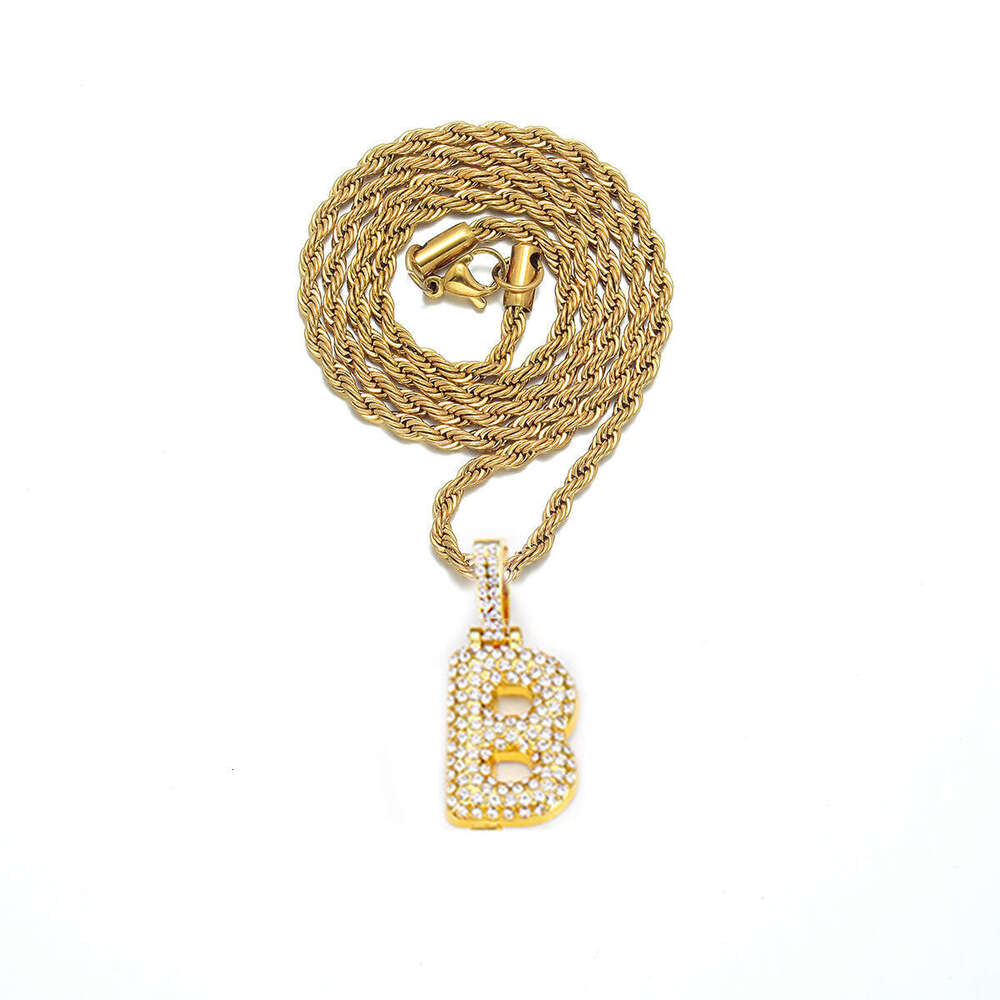 Exquisite Round Cute Bubble Letter Pendant Personality Creative Hip Hop Necklace Direct Shipping