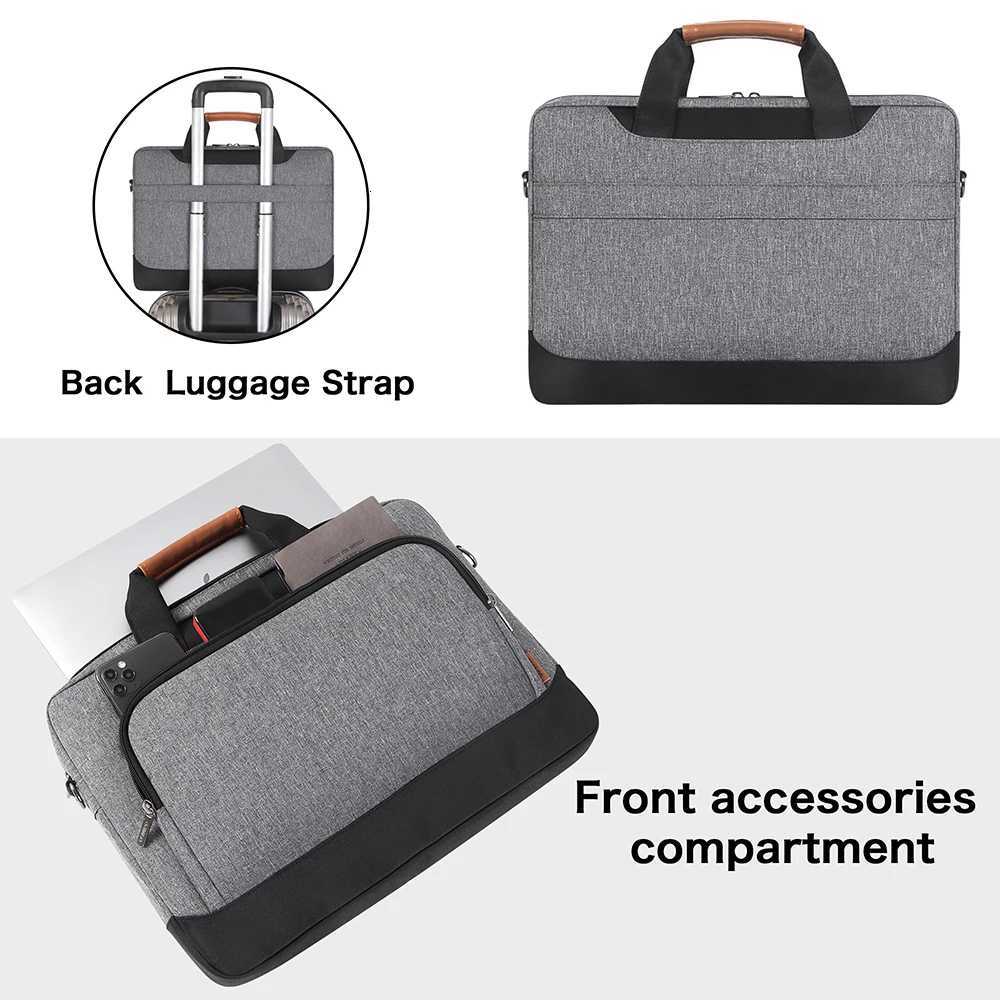 15.6 17 Inch Waterproof Laptop Sleeve with Shoulder Strap for Notebook Case High Capacity Computer Bag y250730