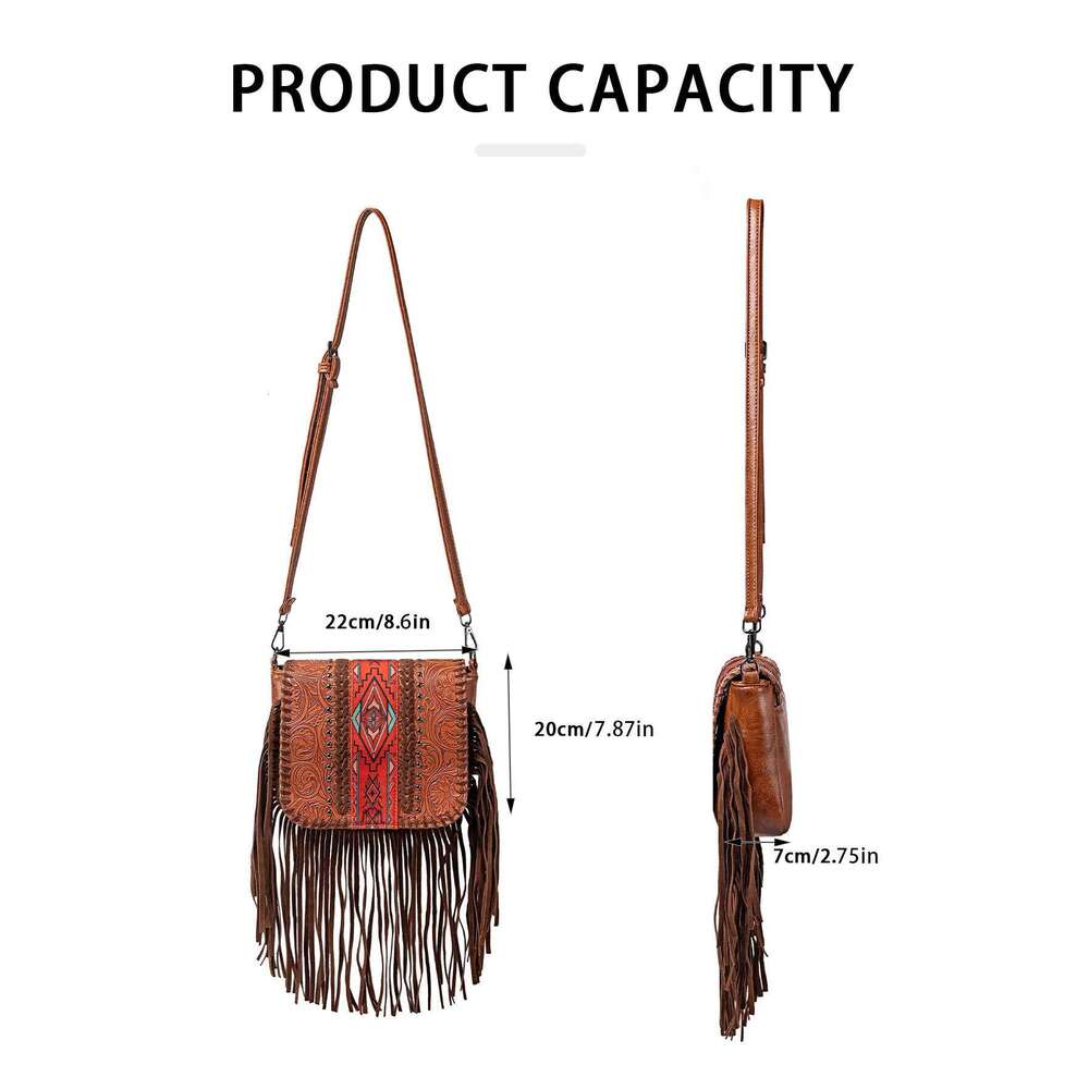designer bag Bohemian exotic ethnic charm Su shoulder crossbody bag versatile retro style
