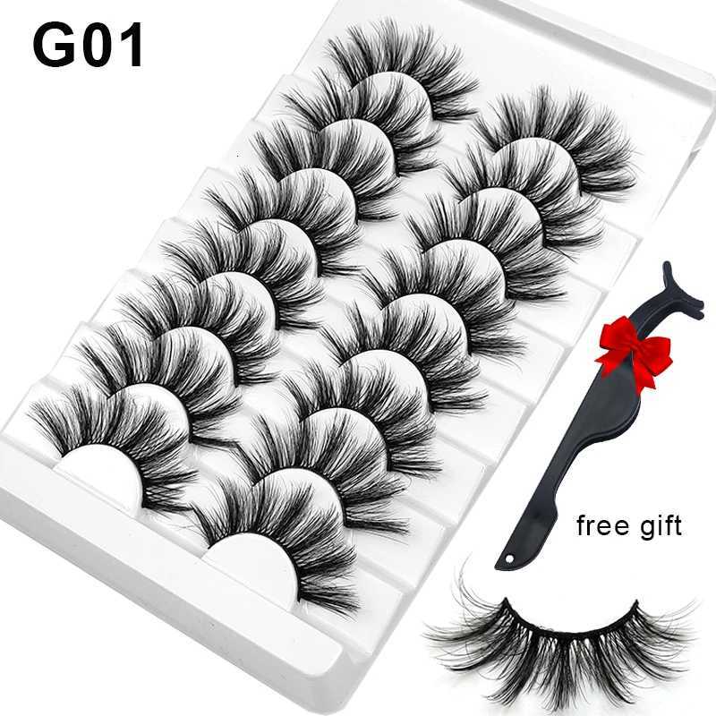 Dramatic Volume ZD Mink Fake Eyelashes 5D Curlety Free Vegan Dense Fluffy False Eye Lashes Silk Cat Eye Cilias Z250730
