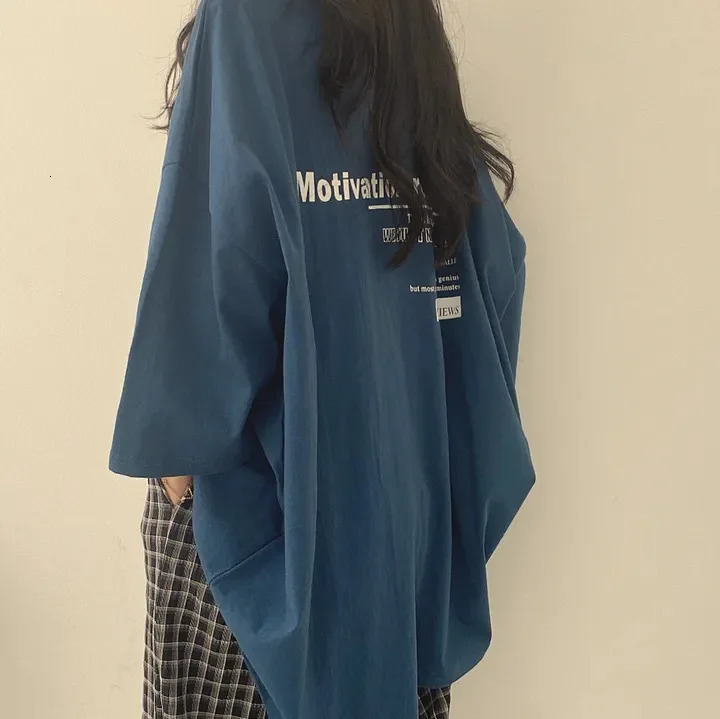 Fashion Women TShirts Summer Clothes LooseFitting Long Sleeves Tshirt Womens Tops Clothing Hiphop Clothing 250729