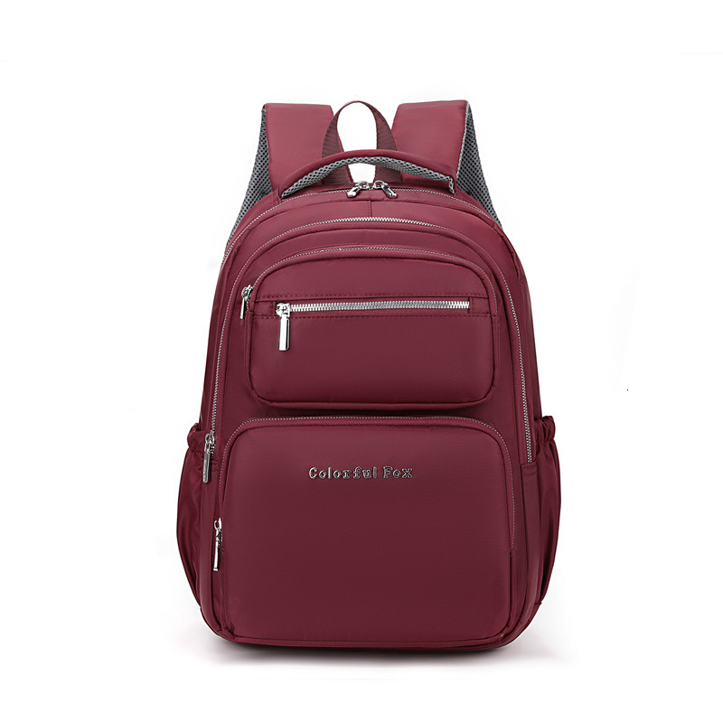 Colorful Fox New Women's Multi-layer Large Capacity Water-resistant Backpack Student School Bag ddmymoon