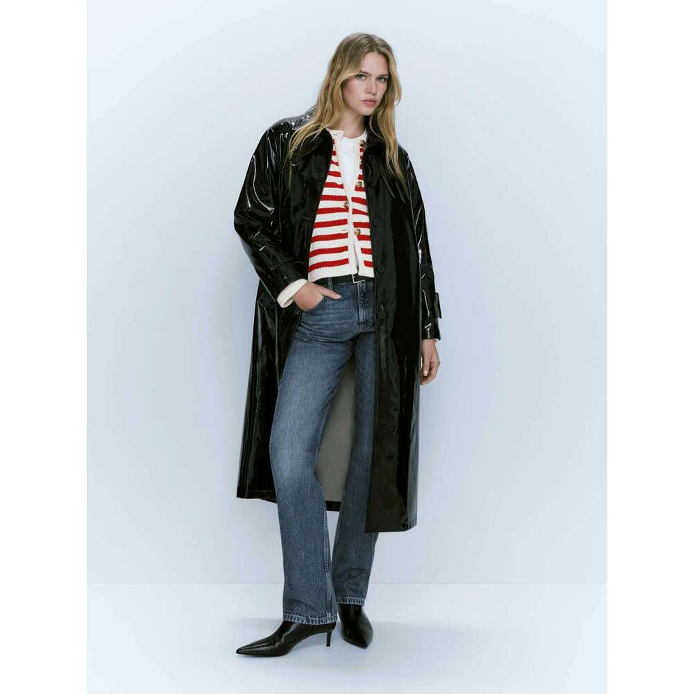 Ethereal MD 2025 Massidutti Women's Spring New Style Of Slim-Fit Commuter Buckle Classic Striped Cardigan For Women 250728