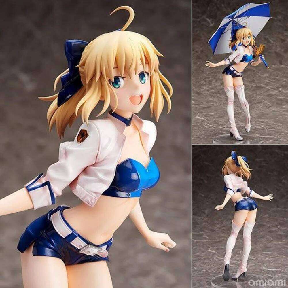 Anime character Fate/Stay Night, saber racing girl anime model small ornament gift