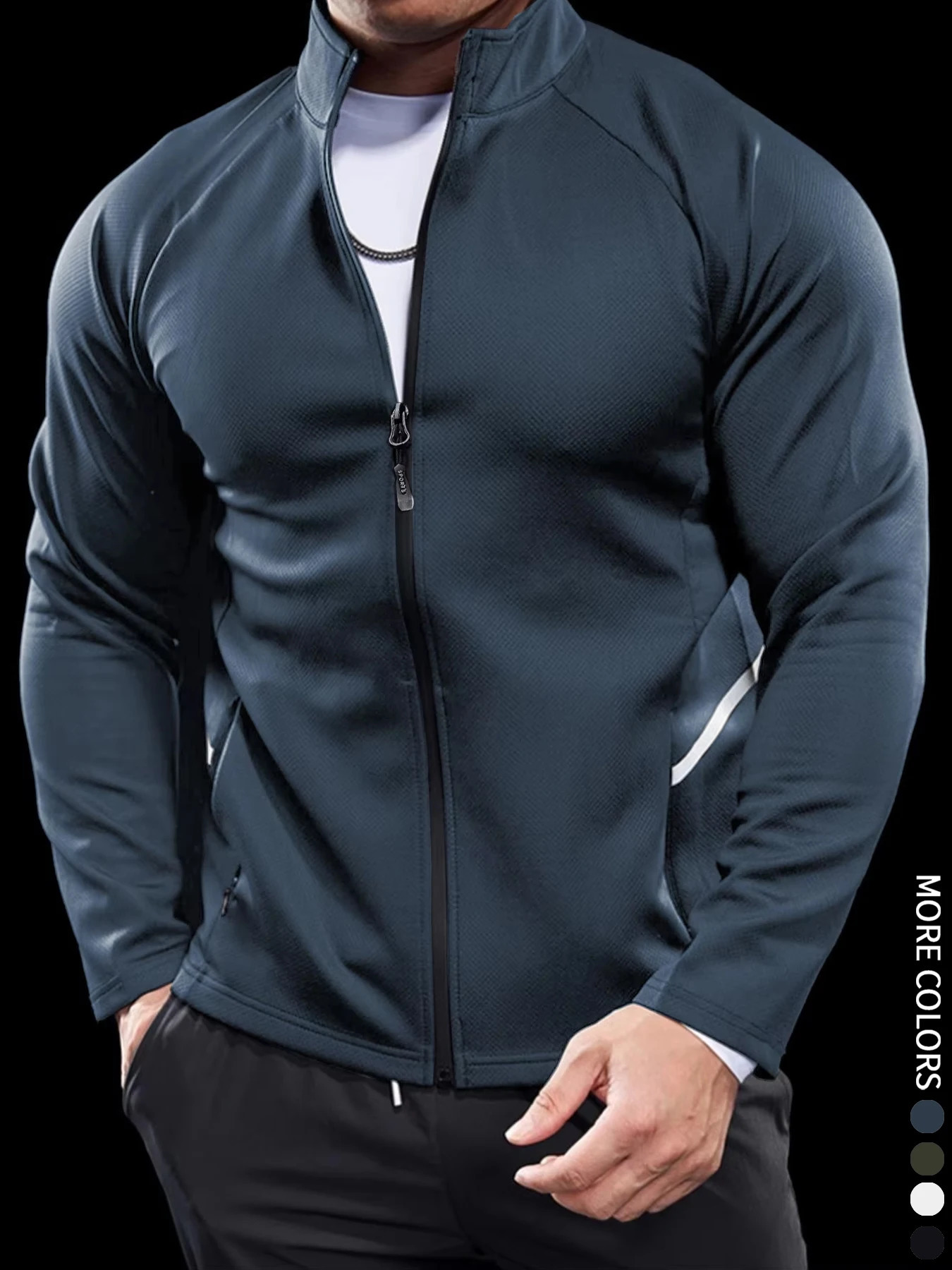 Mens Jackets Training Wear Muscle Curves Fitness Casual Lightweight Slim Quick Dry Running Boyfriends Gift 250730