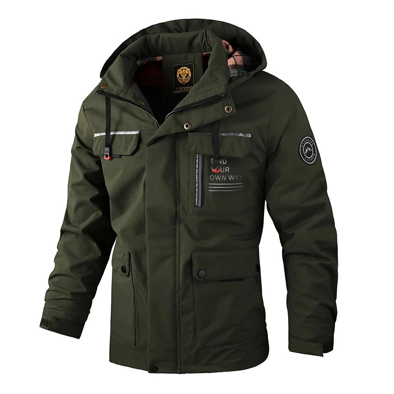 Mens Outdoor Sports CrossCountry Camping Soft Shell Jogging Leisure Trend Windproof Waterproof Fashion Plus Size Jacket M6xl 250730