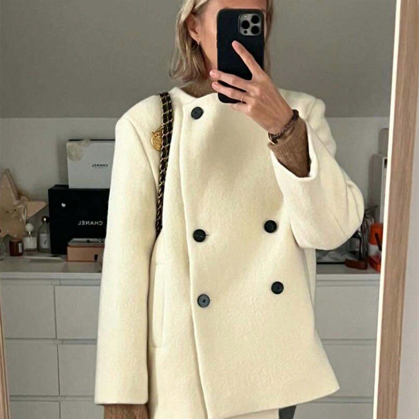 hot Free shipping designer coat for women Commuter jacket fashionable coarse tweed simple socialite style suit