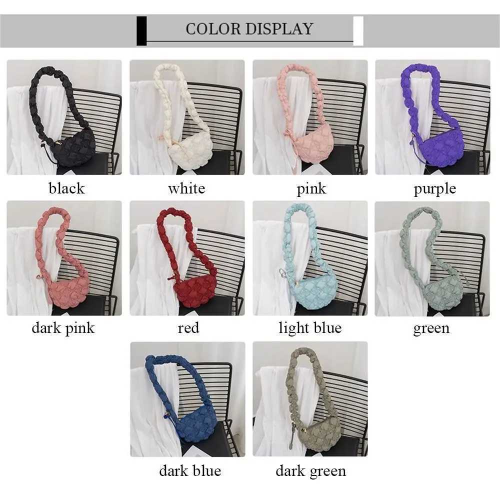 2024 Bag Cloud Pleated Bubbles Messenger Bag Handbags Elegant Quilted Shopping Bag Fi Cmute Bag Casual Shoulder Bag Y250730
