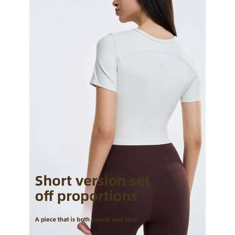 2025 New Women's High Elastic Ultra Breathable Quick Drying Yoga Wear Tops - Classy Sense Fixed Chest Ideal for Fiess