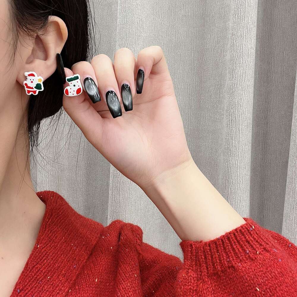 Christmas Series Cute Snowman Elderly Sweet Atmosphere Niche Versatile Design Personality Playful Earrings 56f