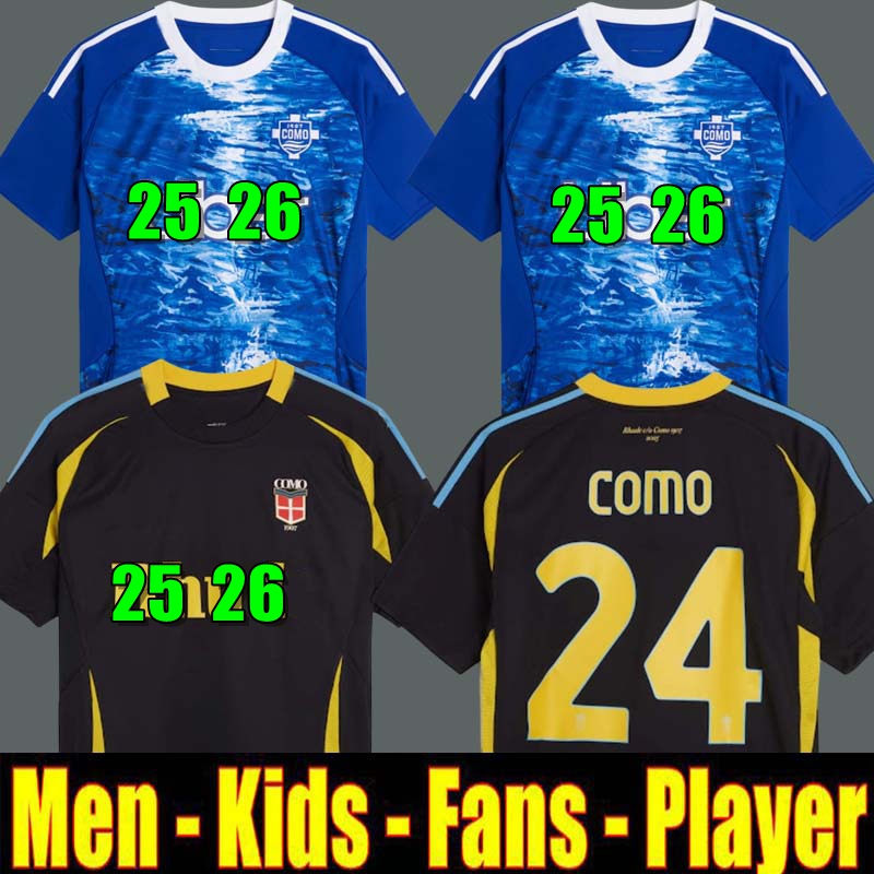Fourth Special Men Kids football Jersey shirts Kit NICO PAZ PERRONE VERDI BASELLI Como 25 26 Soccer Jerseys 2025 999