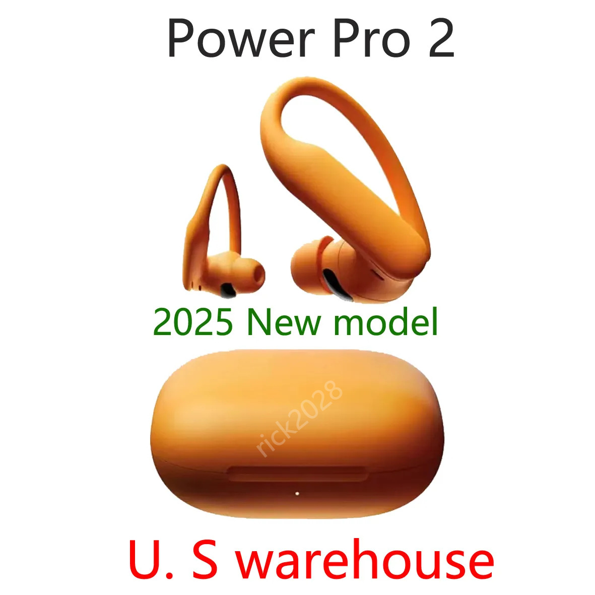 Sport Wireless Power Pro 2 Earbuds Bluetooth 5.3 Headphones - True Wireless Earbuds Earphones with Comfortable Earhooks, IPX4 Sweatproof for Running G