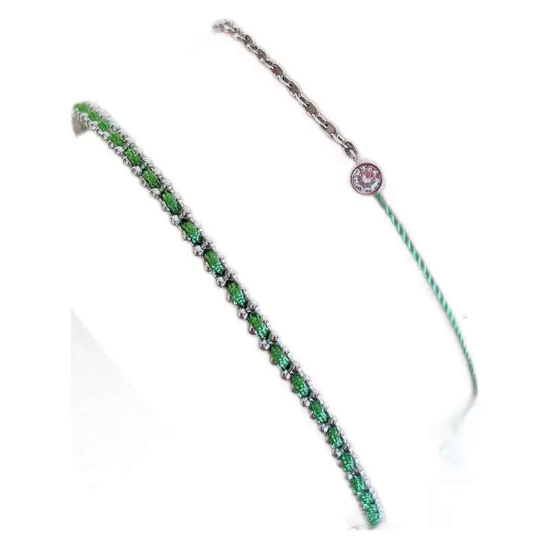 French Paris Little Red Rope Round Dia Lucky Braided Simple Classic Layered Women's Bracelet