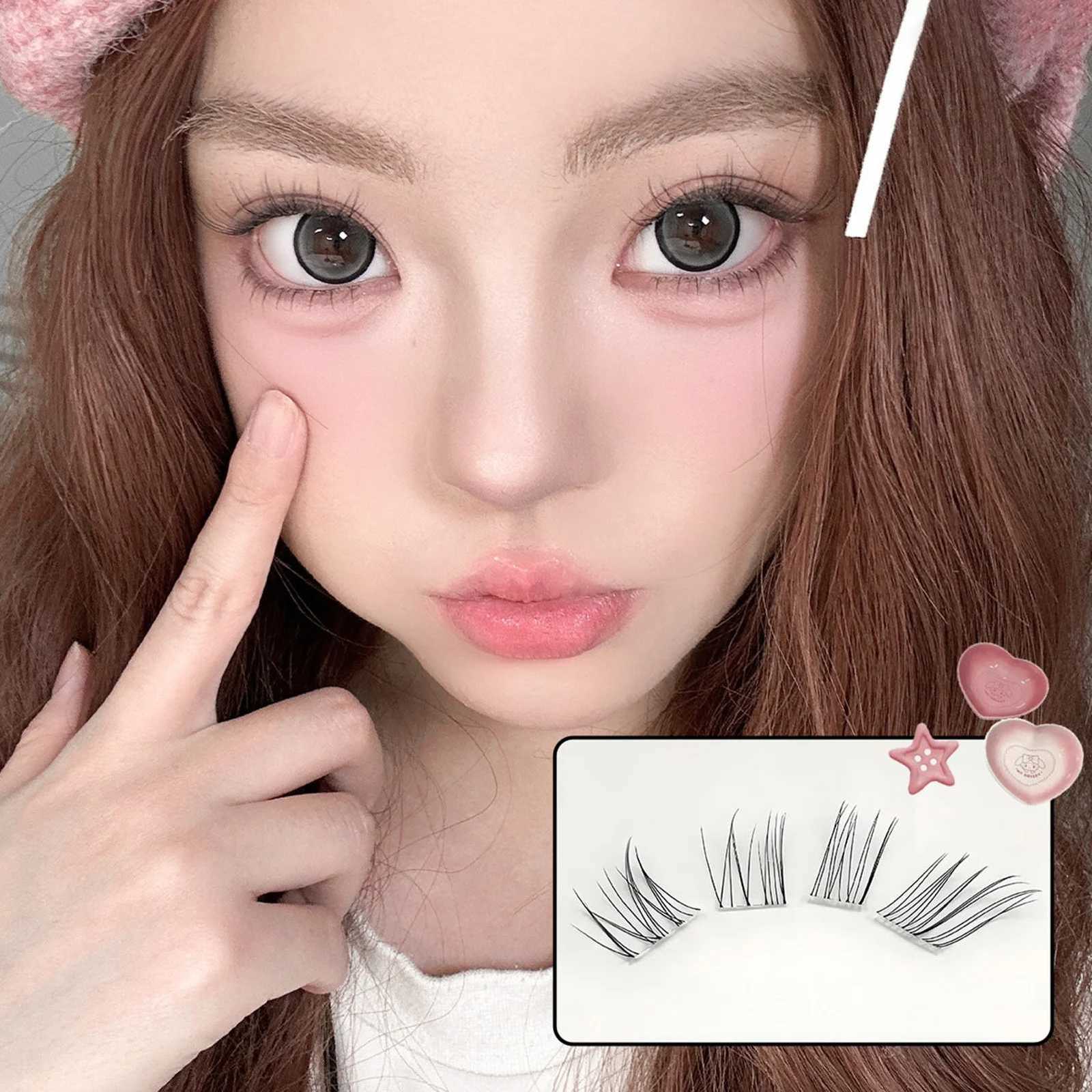 10 Rows Individual Lashes Clusters Segmented Natural Lash Extension Fox-style Flying False Eyelashes Makeup Tool Z250730