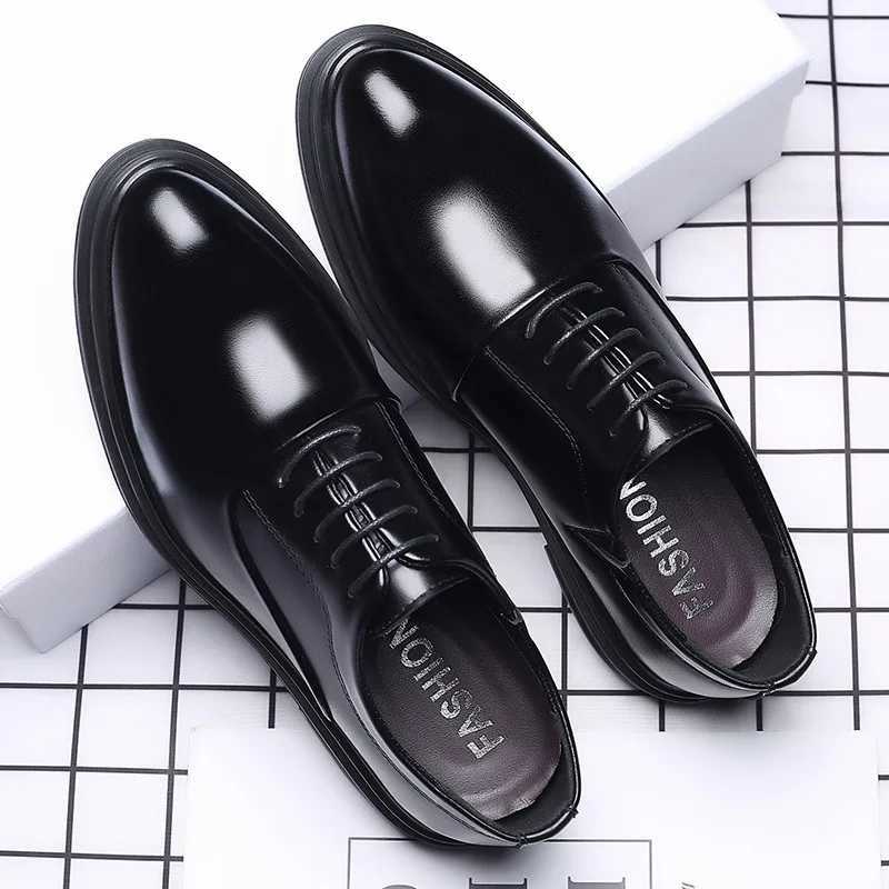 Designer Formal Oxford Shoes for Men Wedding Shoes Leather Italy Pointed Toe Mens Dress Shoes Mens Oxford Shoes Size 38-47 Y250730