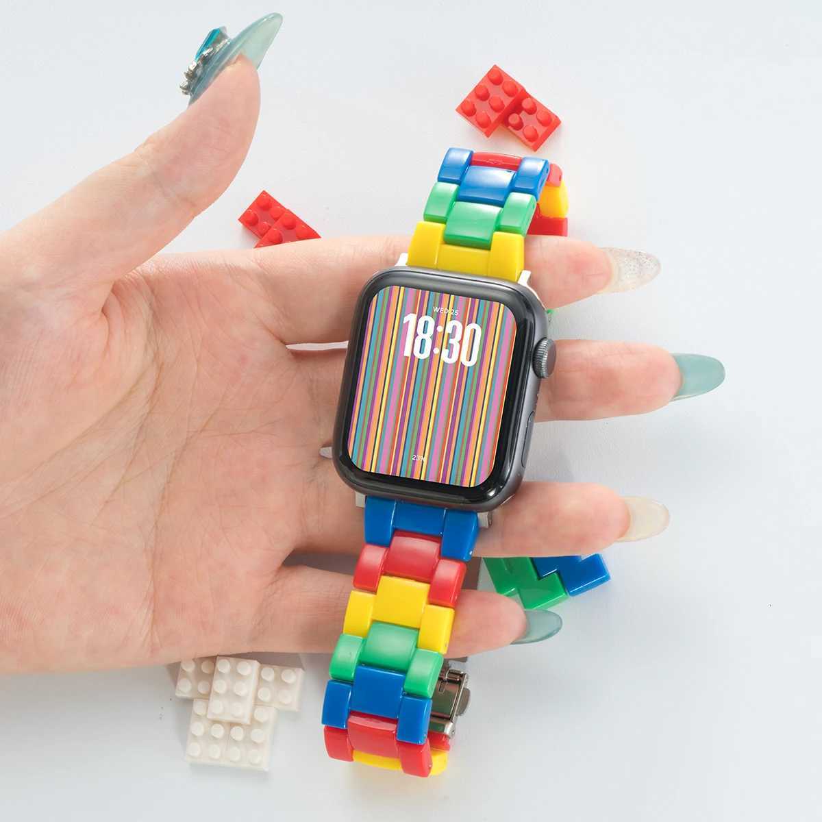 Can Resin Band for ple tra 2 49mm 10 7 8 9 41 45 40mm 42 44mm colored Str Wen Bracelet for I 6 SE Y250730