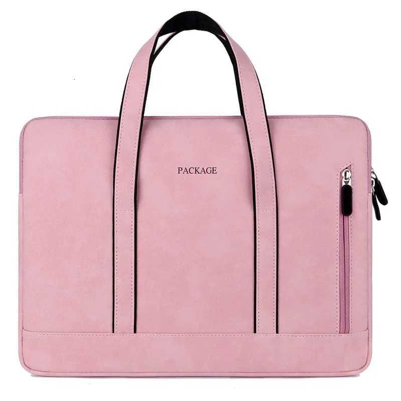13 14 15 15.6 Inch Laptop Bag Handbag Wen Notebook Bag for MacBook Pro Air 13 Case Xiaomi Asus PU Leather Luxury Computer Bag y250730