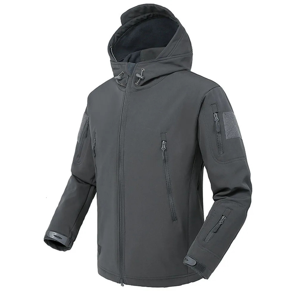 Military Shark Skin Soft Shell Jackets Men Tactical Windproof Waterproof Jacket Army Combat Mens Hooded Bomber Coats 250730