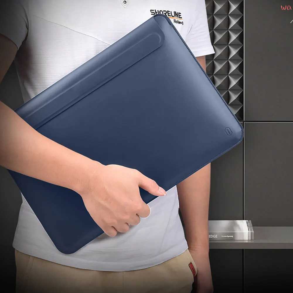 New Laptop Sle for Book Air 13 Case A2337 A2179 Pro 13 A2338 Waterproof Leather Laptop Bag for Book Pro 14 A2442 y250730