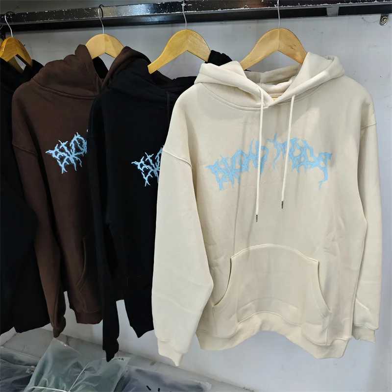 Mens Hoodie Print Loose Casual Sweatshirt Autumn Winter Warm Fleece Pullover T260122