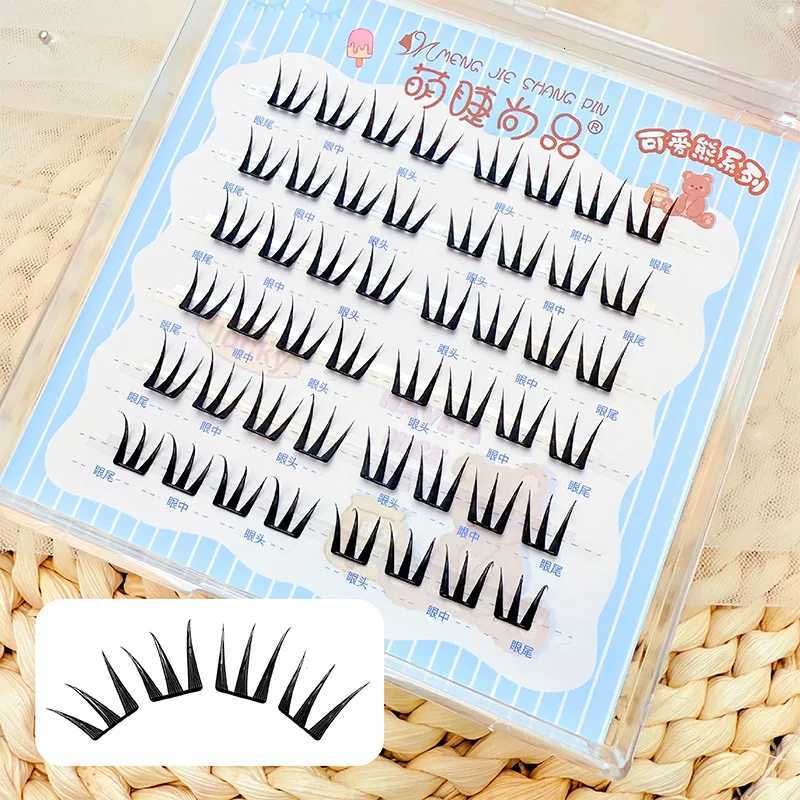 Glue-Free Ultra-Thin False Eyelashes Natural Noglue Eyelashes Segmented Curl Eyelash Clusters Eyelash Glue Manga Lashes Z250730