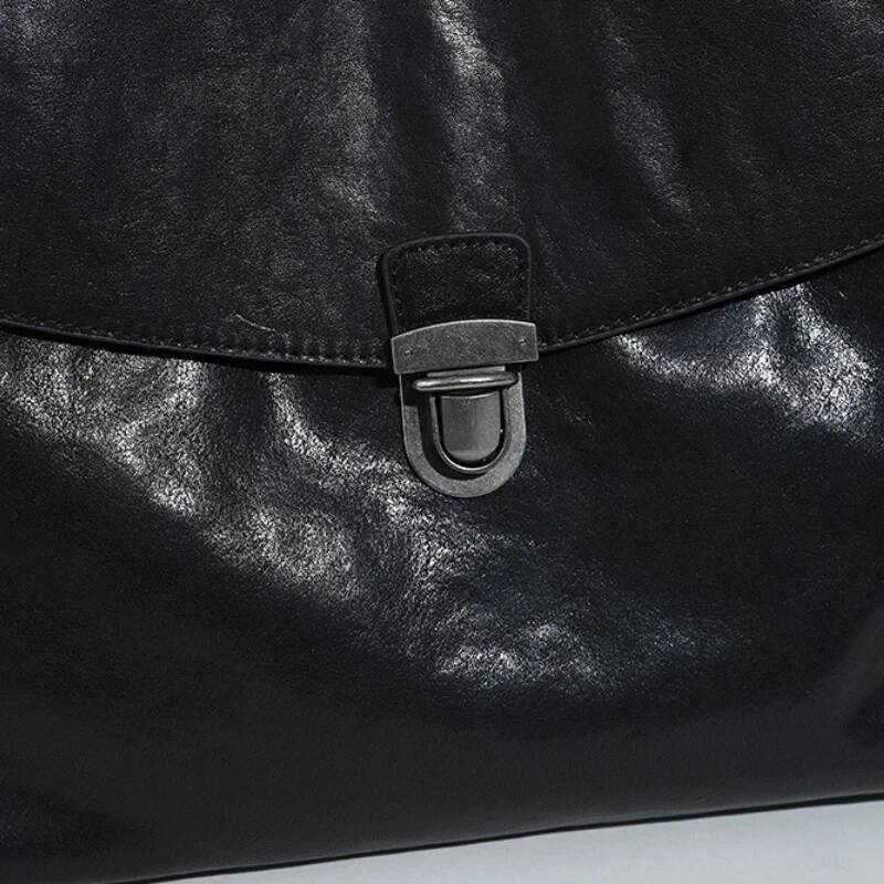 Genuine Leather Woman 2025 New High-Quality Soft Vegetable-Tanned Cowhide Shoulder Bag Large Capacity Casual Crossbody Bags