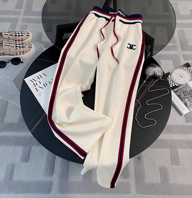 High-End Brand Women's Casual Sportswear Set 2025 New Spring Stylish European Design Hooded Sweatshirt Straight-Leg Pants Two-Piece Outfit