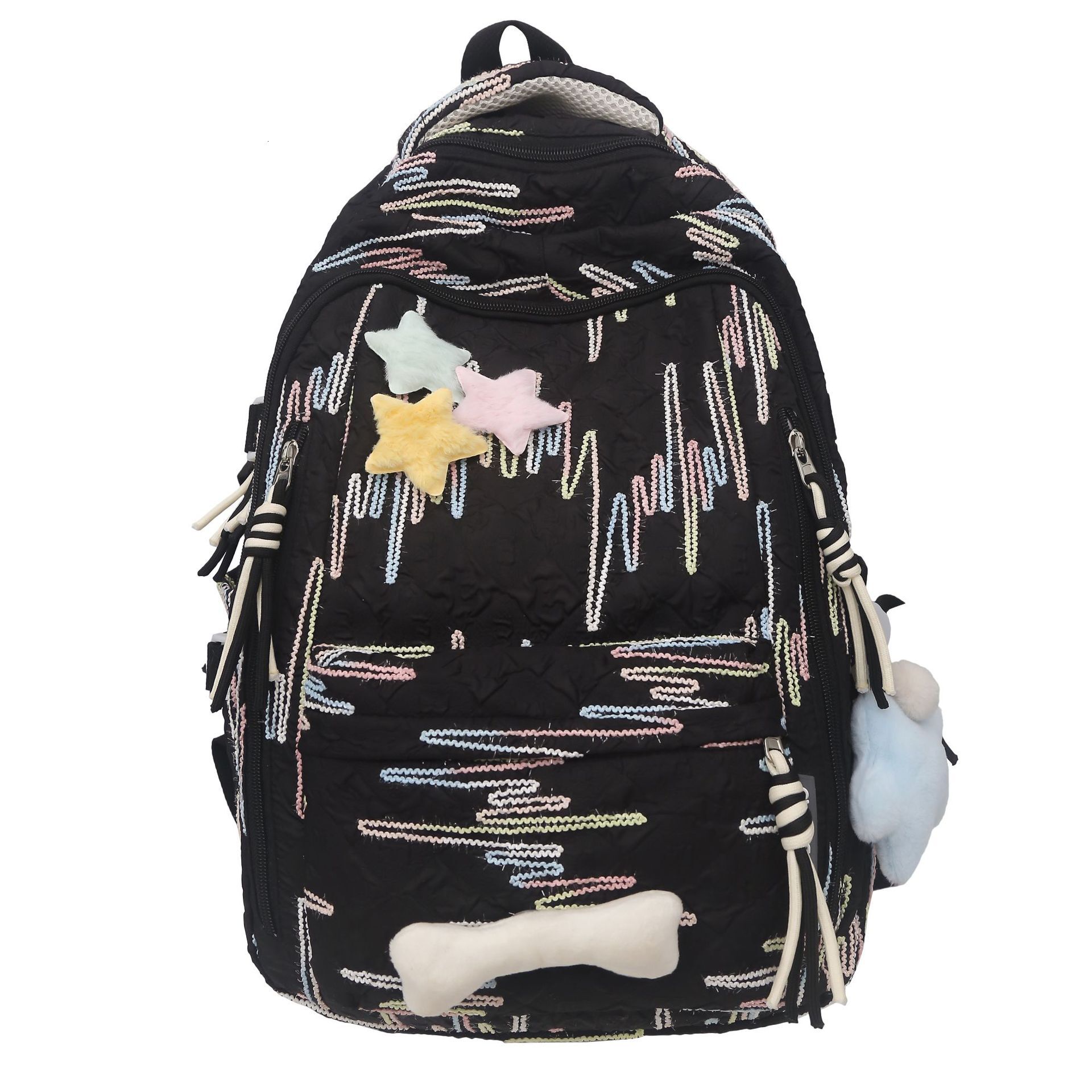 Summer new high-quality girls' backpack with large capacity, cute and lightweight, suitable for middle school and high school designer bags