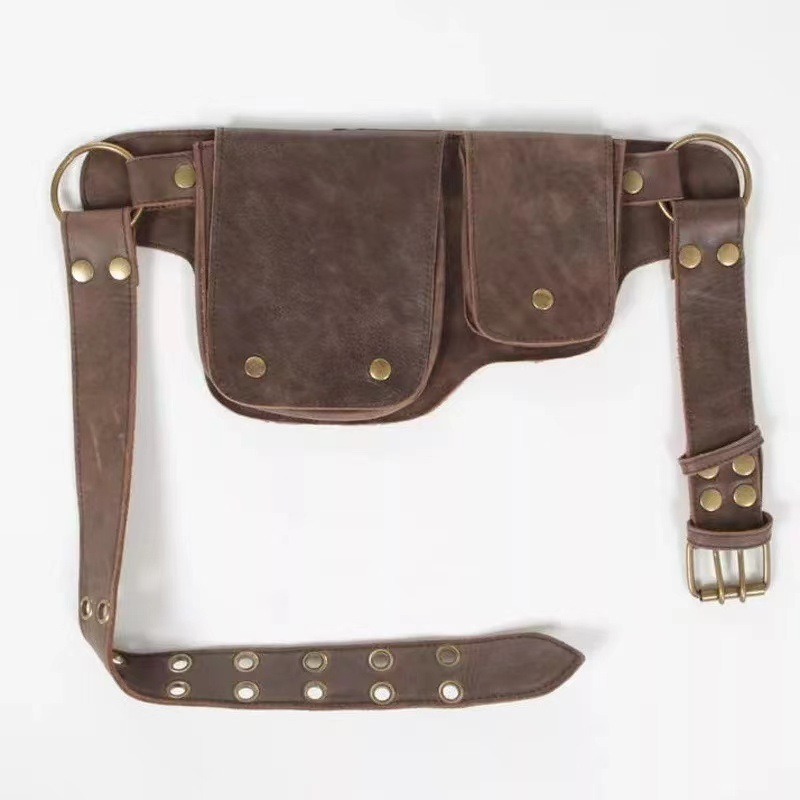Unisex Medieval Style Waist Pouch - Vintage Retro Niche Accessory