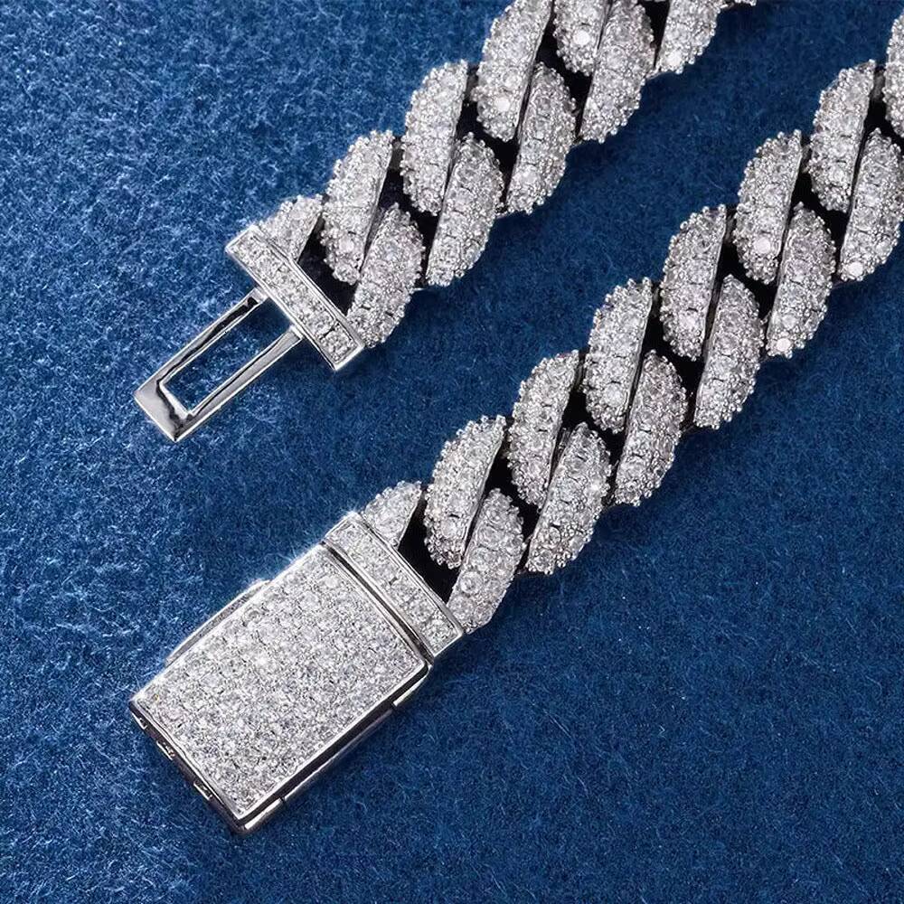 Mens Moissanite Diamond Cuban Chain Elegant Bracelets Bangles Collection