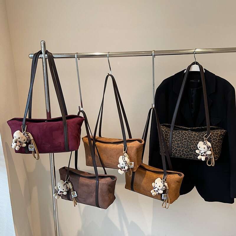 Unique Design Leopard Print Tote Casual Shoulder Underarm 2025 New Versatile Commuter Crossbody Bag