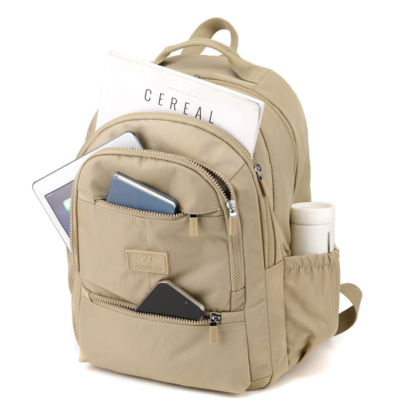 Colorful Fox New Women's Outdoor Casual Double Shoulder Bag Multi-layer Large Capacity Waterproof Backpack ddmymoon