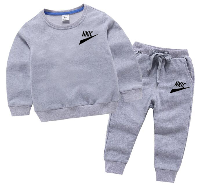 Children Clothing Toddler Brand Sets Autumn Sports Suit Fashion Boys Girls 100% Cotton Sweatshirts Pants Outfit Suit Kids Tracksuit For 2Pcs/Set