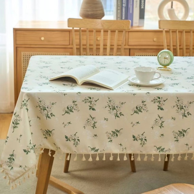 YL-36858 imitation linen printed tablecloth waterproof and oil-proof washable Bohemian ethnic style table cloth rectangular coffee table desk