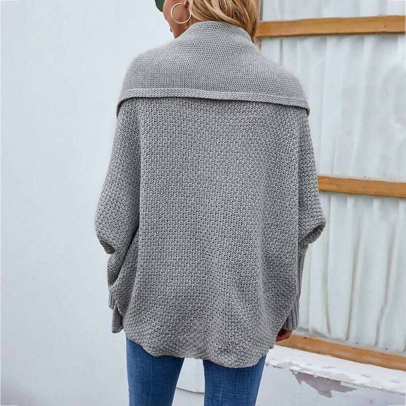 Designer Clothing 2025 2025 Women Sweater Jacket Stylish Women's Autumn Winter Lantern Sleeve Cardigan Solid Color Knitting Coat For Streetwear F