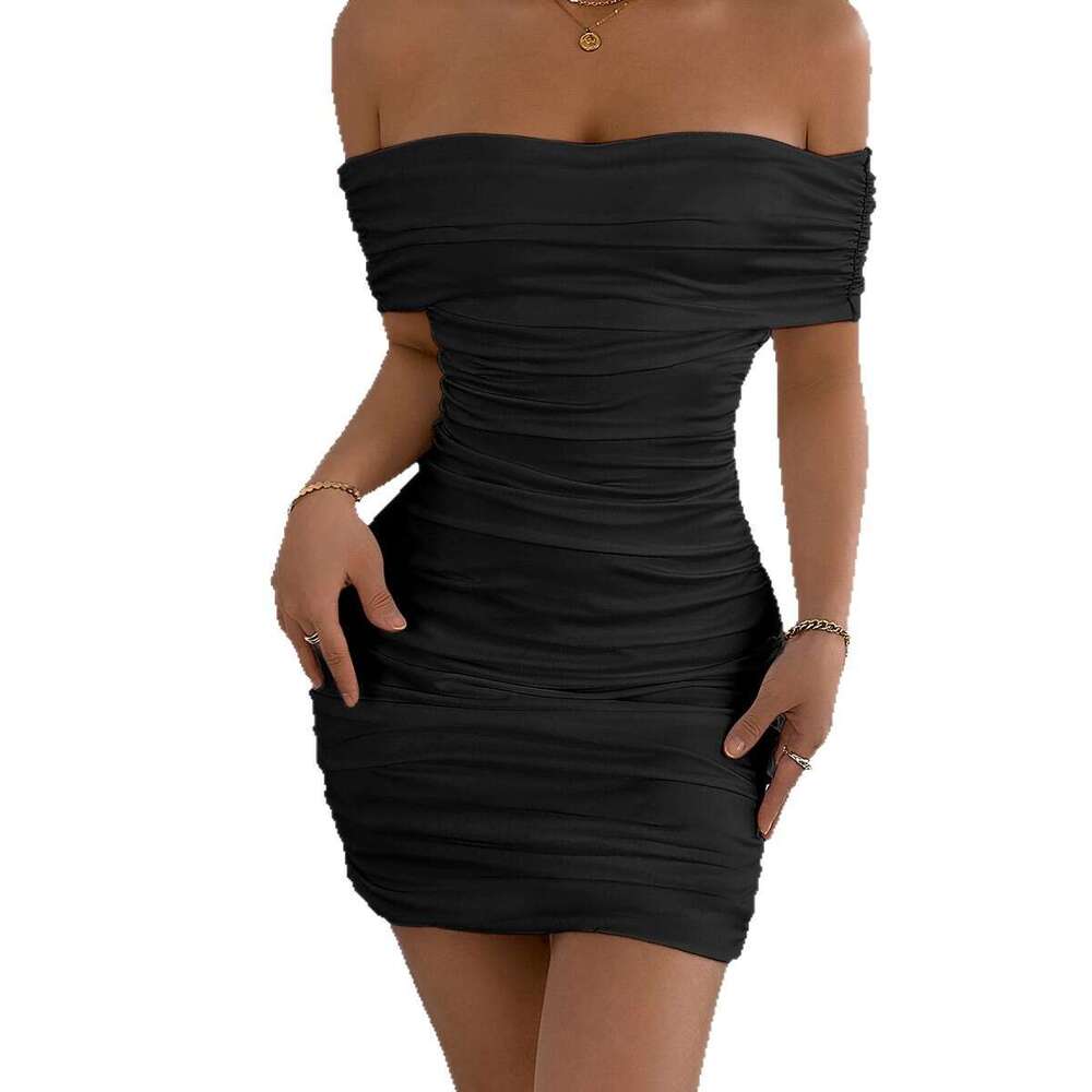 New Women's Sexy Off-Shoulder Fashion Tight Bodycon Dress B5