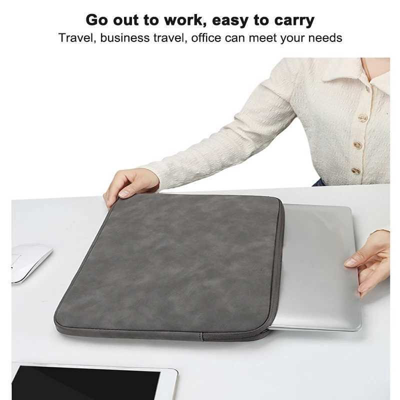 Waterproof Leather Laptop Bag Sle 13 14 15 Inch Case For Book Air Pro 13.3 15.4 Xiai HP Dell Acer Notebook Computer Case y250730