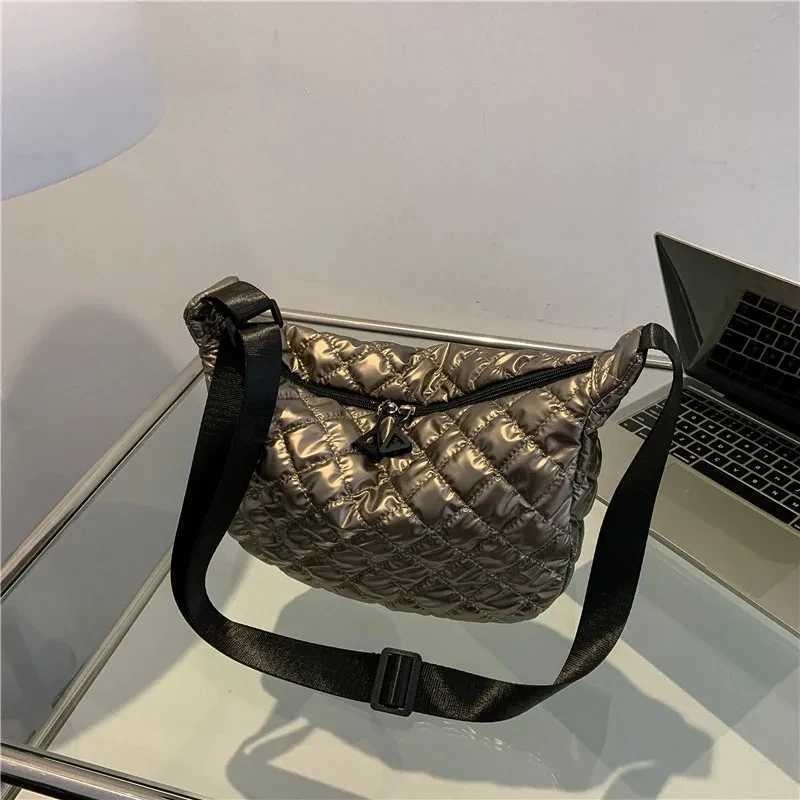 Yogodlns Winter Space Cott Shoulder Bag For Women Rhbus Dumpling Bag Luxury Fem Crossbody Bag Armpit Handbag Sac Y250730