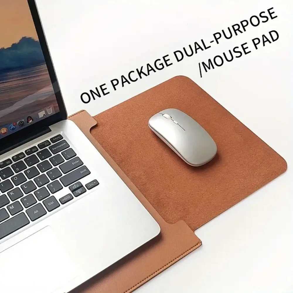 13/13.3/14/15/15.4/15.6/16 Inch Laptop Bag Notebook Computer Mouse Pad PU Leather Bladder Bag Computer Bag Accessories y250730
