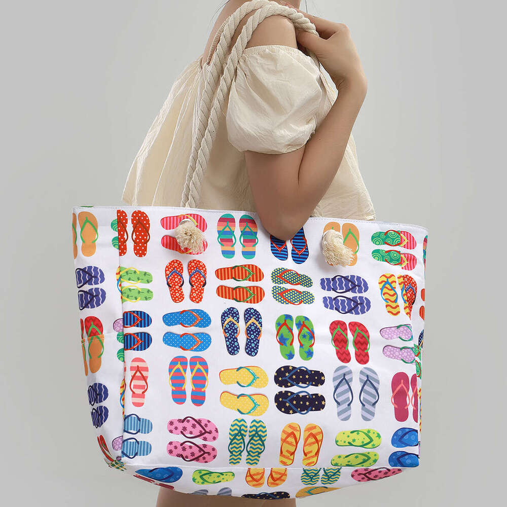 New Printed Beach Large Capacity Casual Shoulder Simple Fashion Summer Travel Tote Bag