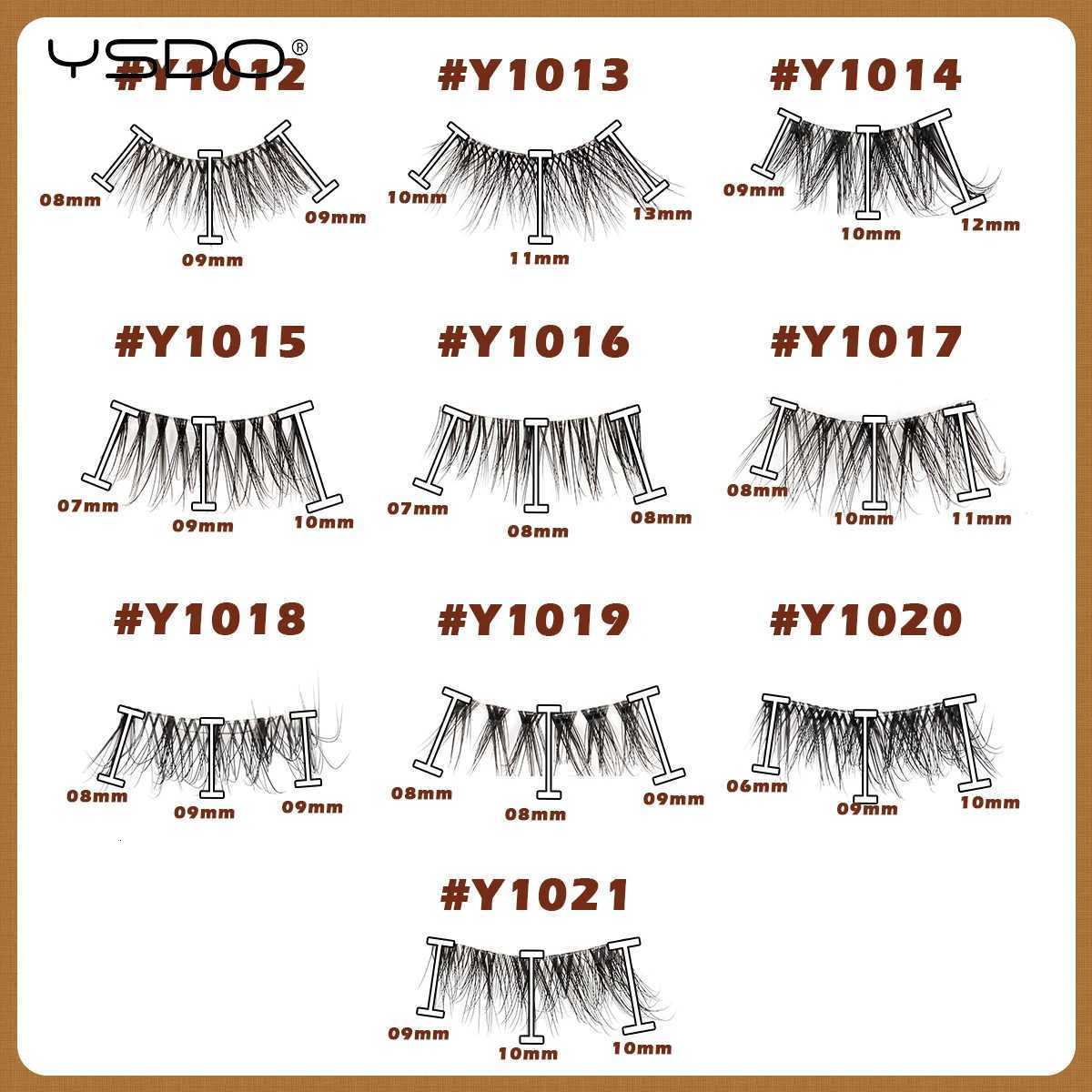 3/10 Pairs Fox Eye Lashes 3D Mink Natural Lashes Soft Cat Eye Lashes Extension Fluffy Lashes Makeup Half Eyelashes Z250730