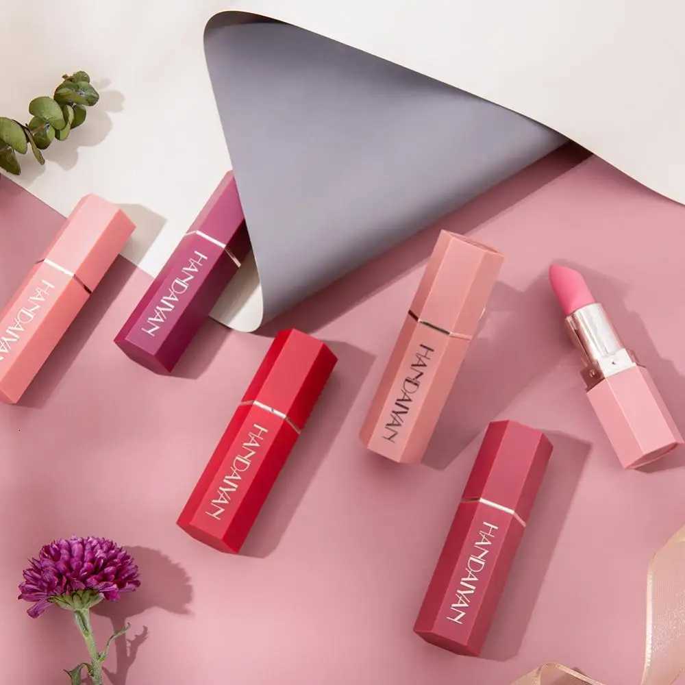 Color Matte Lipstick Waterproof Long Lasting Non-Stick Cup Lip Stick Non-Fading Sexy Red Pink Velvet Lipsticks Makeup Cosmetics G250729