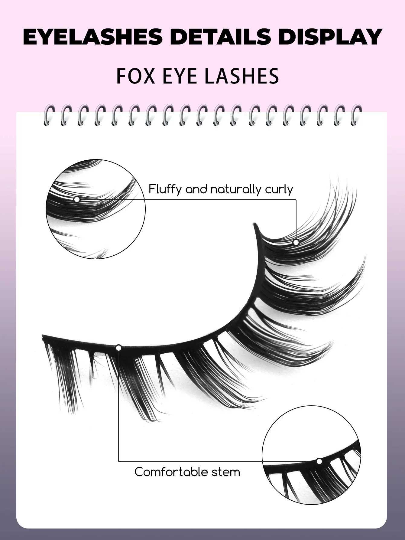 Groinneya Natural Manga False Eyelashes Cat Eye Lashes 3d Dramatic Soft Mink Lashe Extension Fake Lashes Makeup Tool Z250730