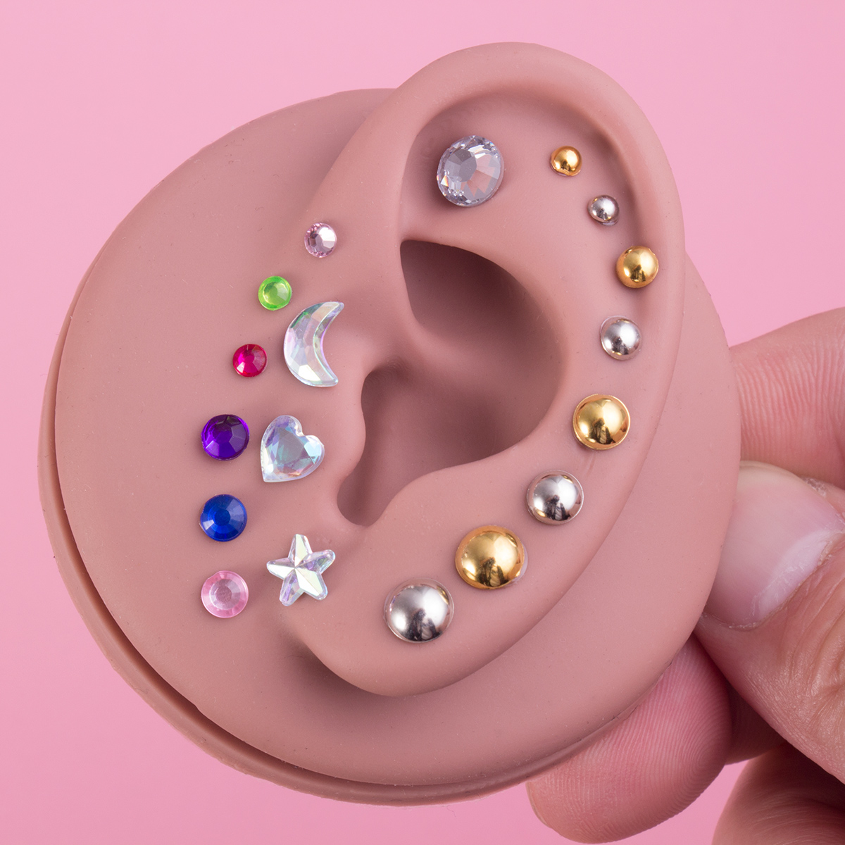 Fake nose nail, lip nail, earring, eyebrow nail, earring, body piercing accessory wholesale