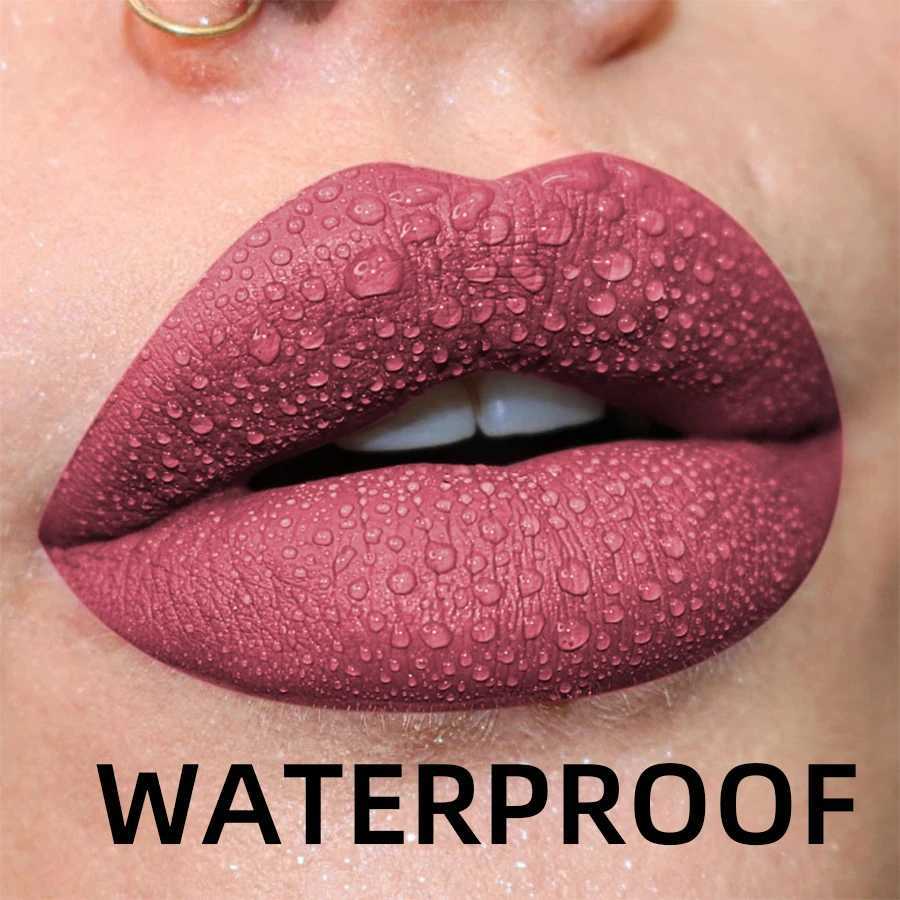 19 Colors Non-Stick Cup Velvet Satin Gloss Lip Glaze Liquid Matte Lipstick Waterproof Lip Tint Makeup for Women Gift Lip Cosmetics G250728