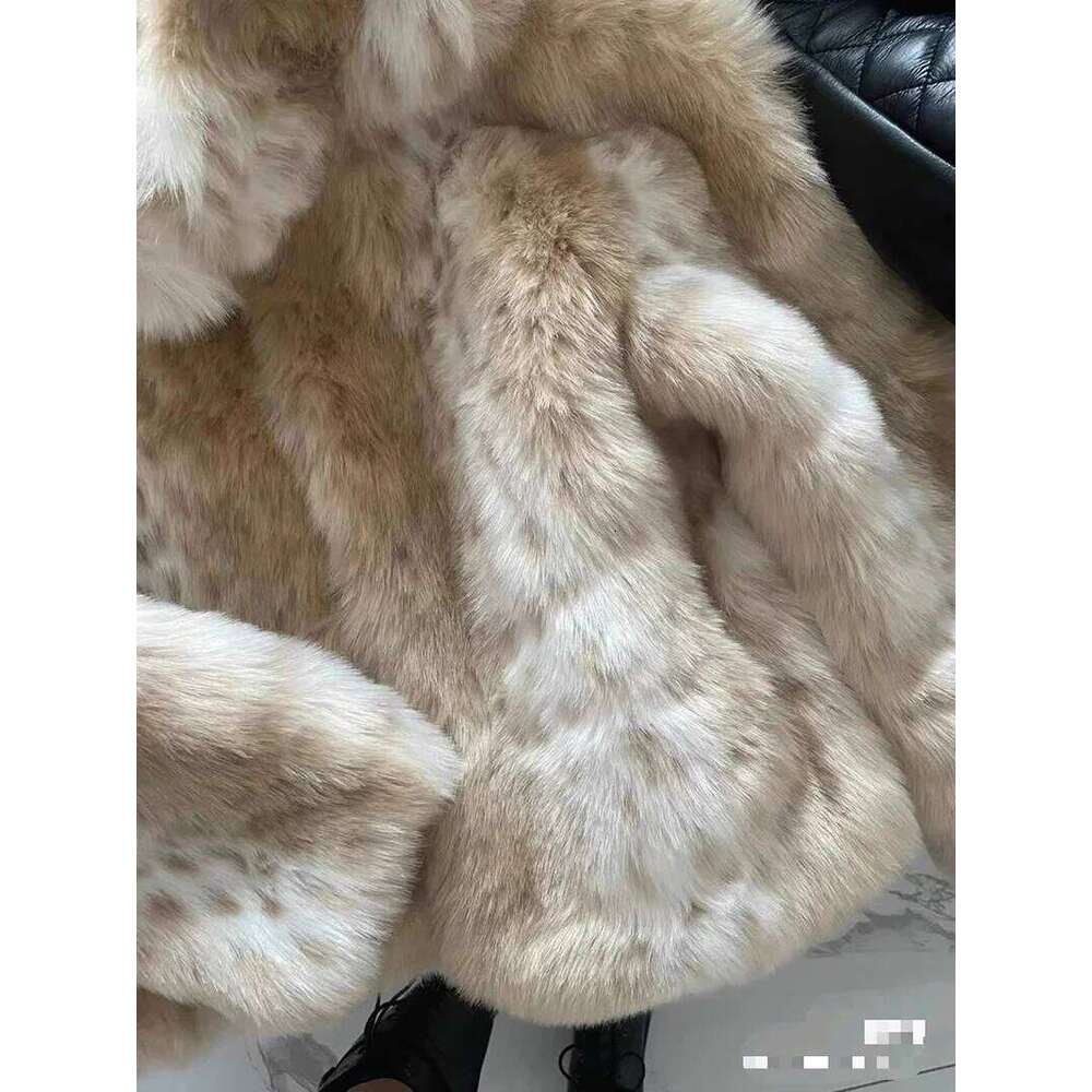 Mink Faux For Women Thick Warm Spotted Leopard Printed Vintage Short Fluffy Jacket Eco Fur Coat Winter Overcoat Female