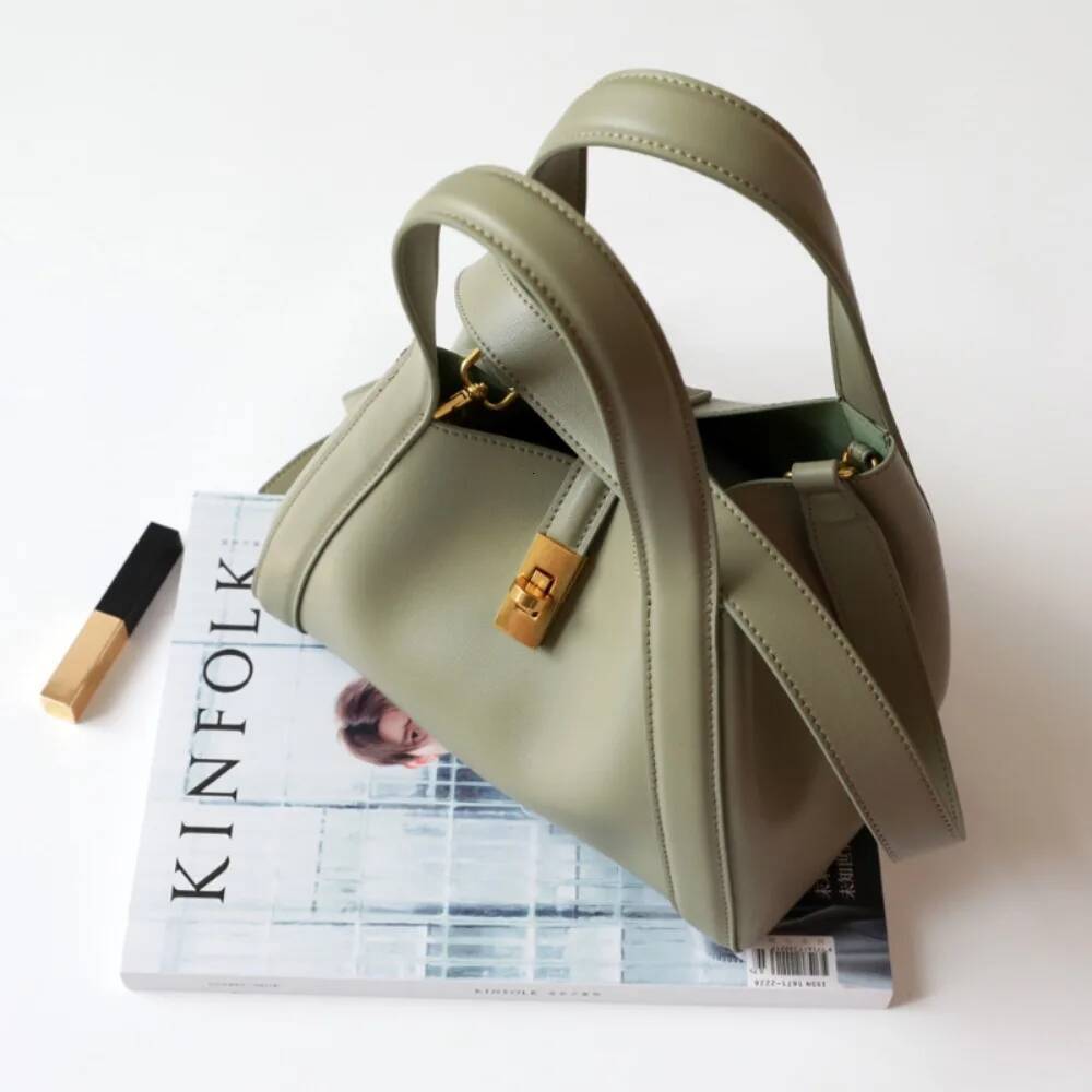 Solid Large Capacity Exposure Office Elegant Purses Dermis Simple Literary Bow Women Totes Minority Advanced Shoulder Bag Female