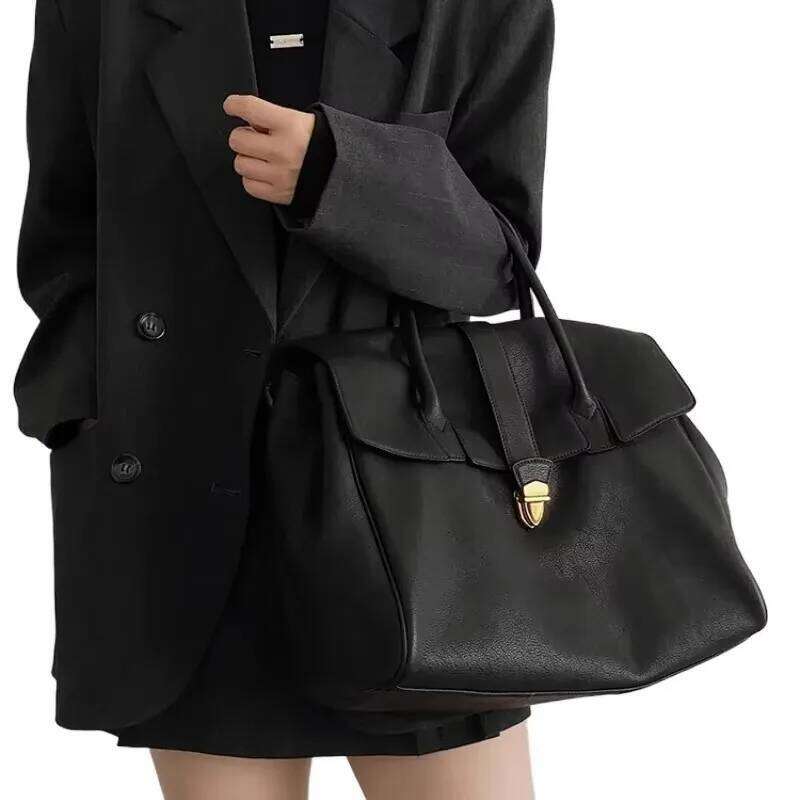 designer bag Designer Tote High Quality Genuine Leather Lock Handbags New In Large Capacity Briefcase Vintage Casual Shoulder Bag