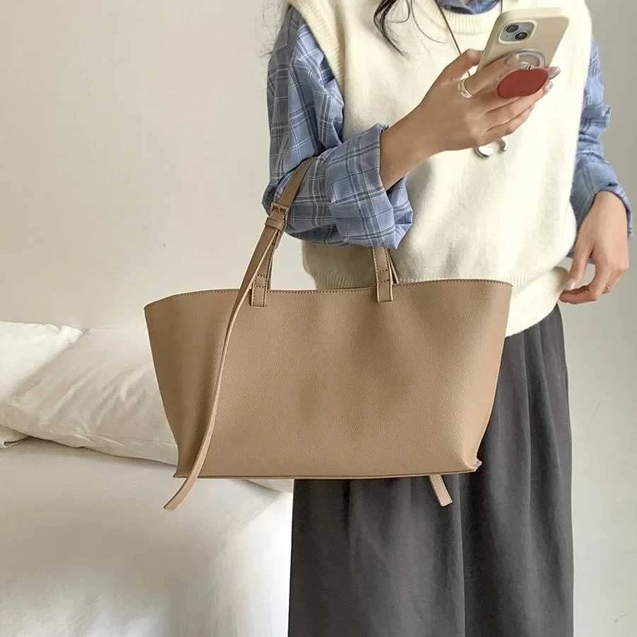 Soft Wen Tote Bag PU Leather Shoulder Bags for Wen NEW Handbags Large Shopper Purses Y250730