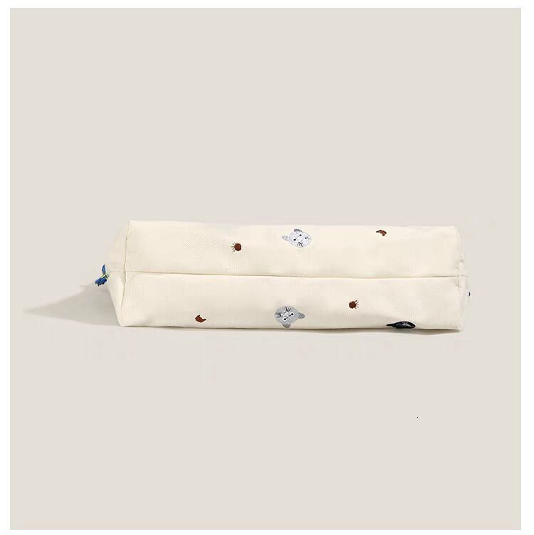 Summer New Women's Shoulder Bag Embroidered Cat Pattern Handbag New Art Cute Portable Canvas Bag New Designer Bag New Designer Luxury Handbag